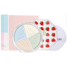 拉美拉八角四色散粉定妆粉 遮瑕持久控油隐形毛孔细致肌肤保湿晚安蜜粉少女系学生5076 八角四宫格散粉-02号