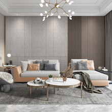 竹木纤维护墙板电视背景墙扣板北欧快装卧室客厅简约集成墙板装饰 D