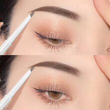 卡姿兰小三角眉笔防水防汗 持久不晕染 显色新手初学者易上色不易脱色网红砍刀含替换芯2支装 02#灰棕色小三角