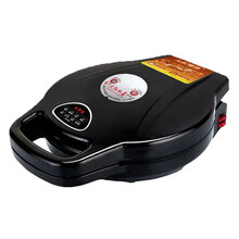 电饼铛家用烤饼机煎饼机双面加热悬浮蛋糕机煎烤机电饼档自动恒温 黑色30电饼铛 深度1.5厘米