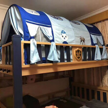 稚气熊 儿童床上帐篷公主床幔遮光防摔男孩女孩公主游戏屋分床神器婴儿 4节巴克款