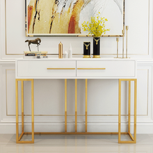 玄关桌靠墙置物架轻奢案台长条案供超窄现代简约柜北欧门厅 80*30*85台面白色 整装