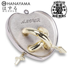 puzzle锁魔金十级鲁班锁烧脑玩具日本HAMAYAMA高难度5星金属解解环解密 CAST AMOUR 魔金爱