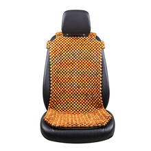 BIEPU夏季汽车座垫木珠单片长条新款凉垫面包车圆珠子靠背单座货车坐垫 檀香木挂肩1张（100%香）