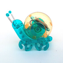 太阳能蜗牛太阳能机器人DIY蜗牛发明科学拼装黑科技智力玩具六一节礼物 太阳能蜗牛拼装