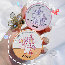 NOVO散粉蜜粉卡通独角兽持妆久不易脱妆粉质细腻防水防汗5386 02#气质肤
