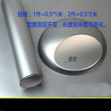 汽车中柱改色膜ABC柱亮面黑贴膜5D碳纤黑变色龙防水尾翼侧裙贴纸 冰银50厘米宽*1米长