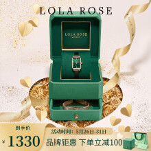 Lola Rose 【经典小绿表+钢带礼盒】手表女英国时尚石英女士手表生日礼物 小绿表+钢带