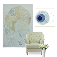 绅士狗 轻奢羊毛地毯客厅卧室满铺床边毯 商用办公高端手工定制地毯酒店大堂走廊过道毯 RX-DZ2011 新西兰羊毛加丝定制非现货 每平方米