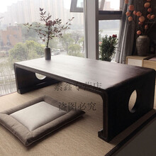 窗台桌飘窗桌桐木飘窗小桌子实木榻榻米茶几飘窗上茶几日式桌子矮桌国学桌窗台茶桌 国学桌 60x40x30