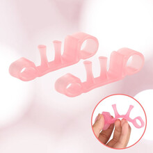 腿型矫正器足趾环脚骨拇指外翻纠正矫正瘦脚神器O型腿脚趾环 粉色双扣升级款【10倍矫正力度】 两双装【方便换洗】