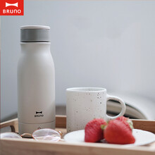 BRUNO 日本便携式电热水瓶电热壶恒温电热水壶旅行全自动保温电热水杯一体烧水壶保温杯【云雾灰】