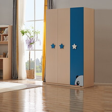 全友家居 青少年衣柜现代简约卧室家具收纳柜平开门衣橱106207  青少年三门衣柜