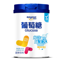 傲龙 葡萄糖粉奶伴侣铁锌钙益生菌益生元口味 葡萄糖 补水补能量饮品 儿童成年人运动健身优可系列 多维益生元