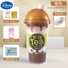 迪士尼（DISNEY） 智益玩具抖音吹泡泡相机少女心ins网红奶茶杯泡泡机棒全自动防漏女孩玩具 咖啡(充电套装+1瓶泡泡水+背带+10包泡泡液)