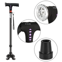 乐来福（REALLIFE）智能拐杖老人手杖拐棍 FM收音机摔倒报警充电多种底座 手动报警收音机拐杖-固定四脚款