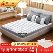 黑山羊 天然椰棕床垫棕垫1.2米1.5米1.8米定制折叠榻榻米乳胶床垫偏硬薄棕榈床垫 10CM（防螨面料+黄麻椰棕+竹炭乳胶+天然乳胶） 1800*2000