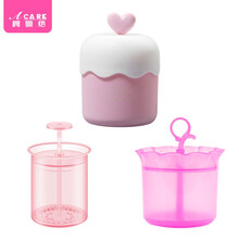 阿嚓热 起泡瓶洗面奶起泡杯打泡器洗手液沐浴露慕斯泡沫打泡瓶 旅行粉+花边粉+心形手柄款