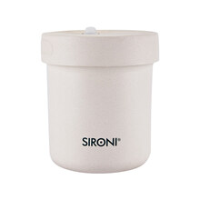 竹纤维饭盒 微波炉便当盒可带汤加热密封竹纤维水果盒便当盒480ml 480ml白