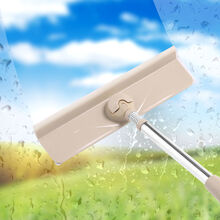 【又擦又刮】擦玻璃神器伸缩杆玻璃清洁器家用刮水器搽窗器清洁器 可弯曲22圆杆子共1块布