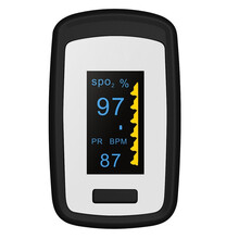 血氧仪指夹式血氧饱和度监测仪心率检测仪 黑色
