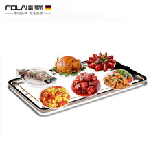 富得莱暖菜板多功能饭菜保温板家用加热菜板 方形透明防水款