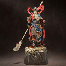 现货铜师傅关公全铜武财神摆件铜师傅天地正气铜关羽工艺品家居客厅装饰开业乔迁礼品办公室送客户领导