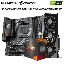 技嘉（GIGABYTE）AMD RX6700XT 猎鹰/魔鹰/小雕台式电脑游戏显卡 5600X+B550M+RX6700XT 魔鹰