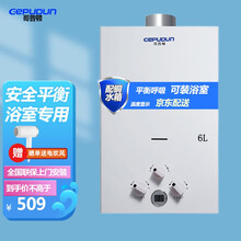 【包安装】哥普顿（GePUDUN）平衡式燃气热水器家用浴室专用智能恒温热水器 6L-平衡式（浴室安装） 瓶装-液化气（20Y）