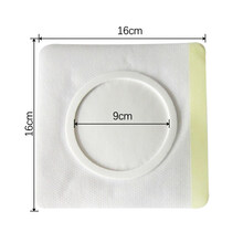 无纺布胶布三伏贴布空贴防水固定贴肚脐穴位艾灸敷贴jy 无纺布16*16cm内径9(25片)