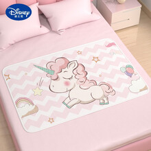迪士尼 Disney防止小孩子尿床上的垫子 婴儿隔尿垫防水可洗 粉色小马隔尿垫(建议购买2件) 50x70cm