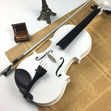 杉贝 SHANBEI 小提琴初学者儿童成人学生练习入门演奏全手工实木级中提琴抖音同款 金典黑白+全套 1/8【4-6岁左右】