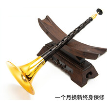 乌木唢呐乐器全套演奏纯铜D调降B索拉锁呐 乌木A+3个哨子