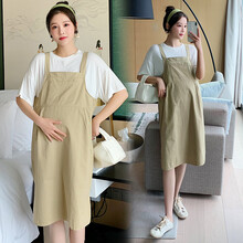 凯琳卡洛儿 孕妇装套装夏季夏款孕妇套装孕妇两件套外出外穿宽松大码孕妈装 图片色 M