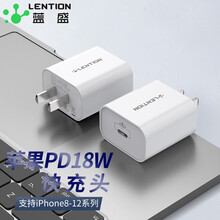 蓝盛 苹果PD快充头18W充电器 通用iPhone12/11Pro/XsMax/XR/ipad平板 【单口Type-C】18w充电头
