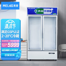 美菱（MELING）双门药品阴凉柜立式冷藏无霜商用大展示柜风冷单温药店冰柜YC-528SL