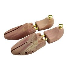 鞋撑防变形 鞋撑撑鞋器实木荷木鞋楦内撑可调节女皮鞋定型防皱防变形新鞋撑大 雪松木鞋撑37/38 (一双装)