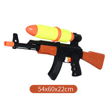 奎茗儿童水枪宝宝小孩戏水呲水玩具男孩女孩滋水大容量迷你小号喷水枪呲水枪2-3岁 【特警AK突击水枪】大号黑色