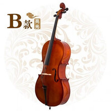 新韵手工初学者入门儿童成人练习考级演奏级大提琴多多 升级版考级亮光4/4身高155cm以上