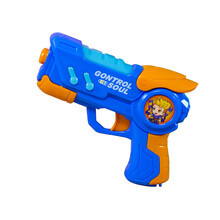 1-2-3岁小孩迷你投影电动枪声光男孩枪儿童警察宝宝玩具枪 蓝色 电动投影枪 送电池