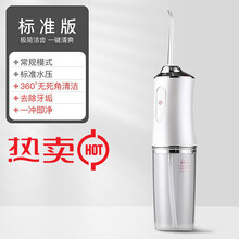 达洛优家用电动冲牙器便携式智能洗牙器牙结石牙线牙垢口腔清洁牙齿神器 象牙白 顶配款-8喷头/3种模式/脉冲水压