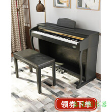 雷费尔德家用电钢琴88键重锤钢琴智能幼师儿童初学者电钢 演奏级-重锤-B款黑木纹(多功能) 官方标配