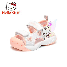 HELLOKITTY 童鞋女童凉鞋 夏季新款时尚沙滩鞋包头防撞 K052A5928白色25