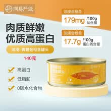 网易严选 金枪鱼罐头 肉质鲜嫩 优质高蛋白 油浸-黄鳍金枪鱼罐头 140克/罐