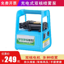 手提式打药机喷雾器电动农用家用充电打药洗车抽水机水泵手提泵消毒喷雾壶 双核泵+10米高压管 12A锂电