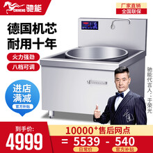 驰能（CHINENG） 商用电磁灶炒锅大型大锅灶大炒炉凹面食堂学校大功率电磁炉灶台 荣耀款 30kw/100【200-350人用餐】