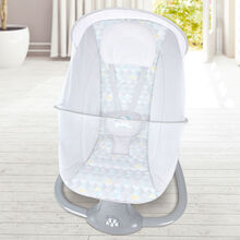 多功能电动摇椅摇篮床宝宝新生儿摇摇床哄娃神器 电动 靠背不可调 灰色  0-3岁