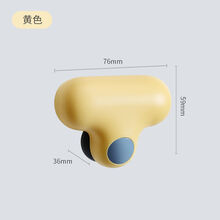 创意小T镜子擦 擦玻璃神器刮水器工具吸壁收纳玻璃清洁器神器 :%()'小T檫镜子神器+【柠檬黄】