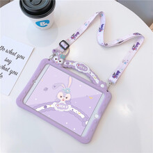 生日礼物星黛露ipad保护套2019壳8苹果air可爱平板电脑pro9.7英寸mini5网红硅胶31 彩虹LUCKY云朵星黛露+同款挂绳 iPad2019(10.2英寸)