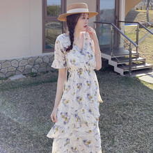 凯琳卡洛儿 孕妇装夏装孕妇裙夏季夏天外穿孕妇连衣裙宽松大码孕妇裙子孕妈装 图片色 M